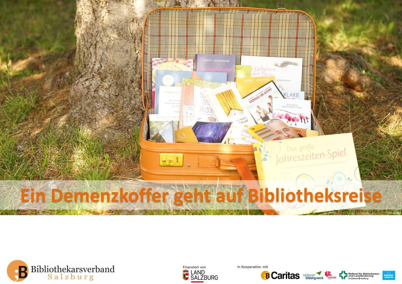 Ein Demenzkoffer geht auf Bibliotheksreise